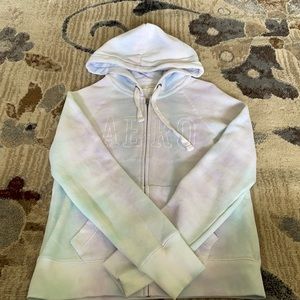 Aeropostale tie-dye zip up jacket